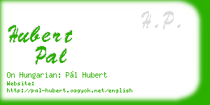 hubert pal business card