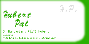 hubert pal business card